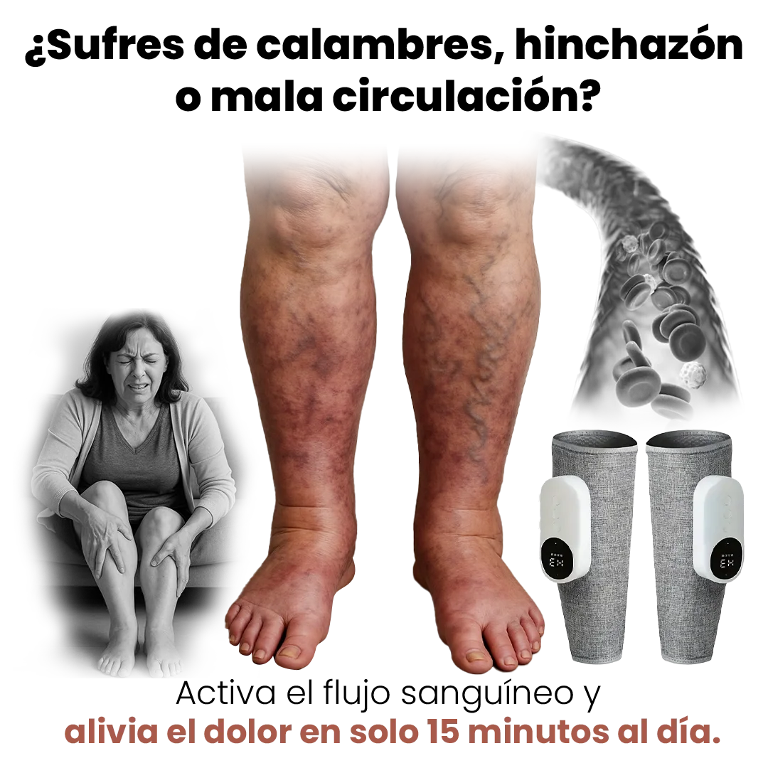 MASAJEADOR DE PIERNAS CON CALEFACCIÓN