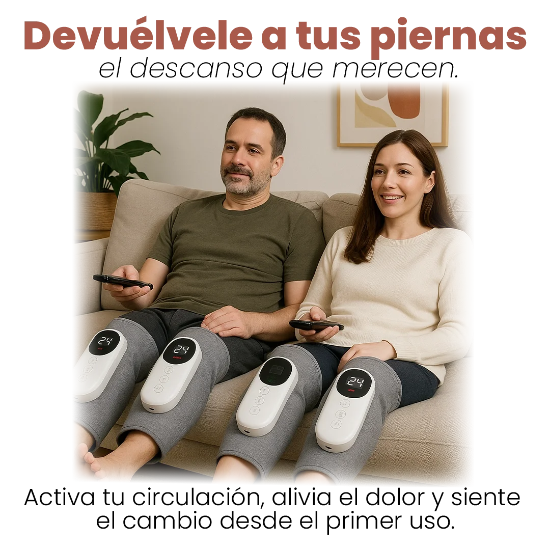 MASAJEADOR DE PIERNAS CON CALEFACCIÓN