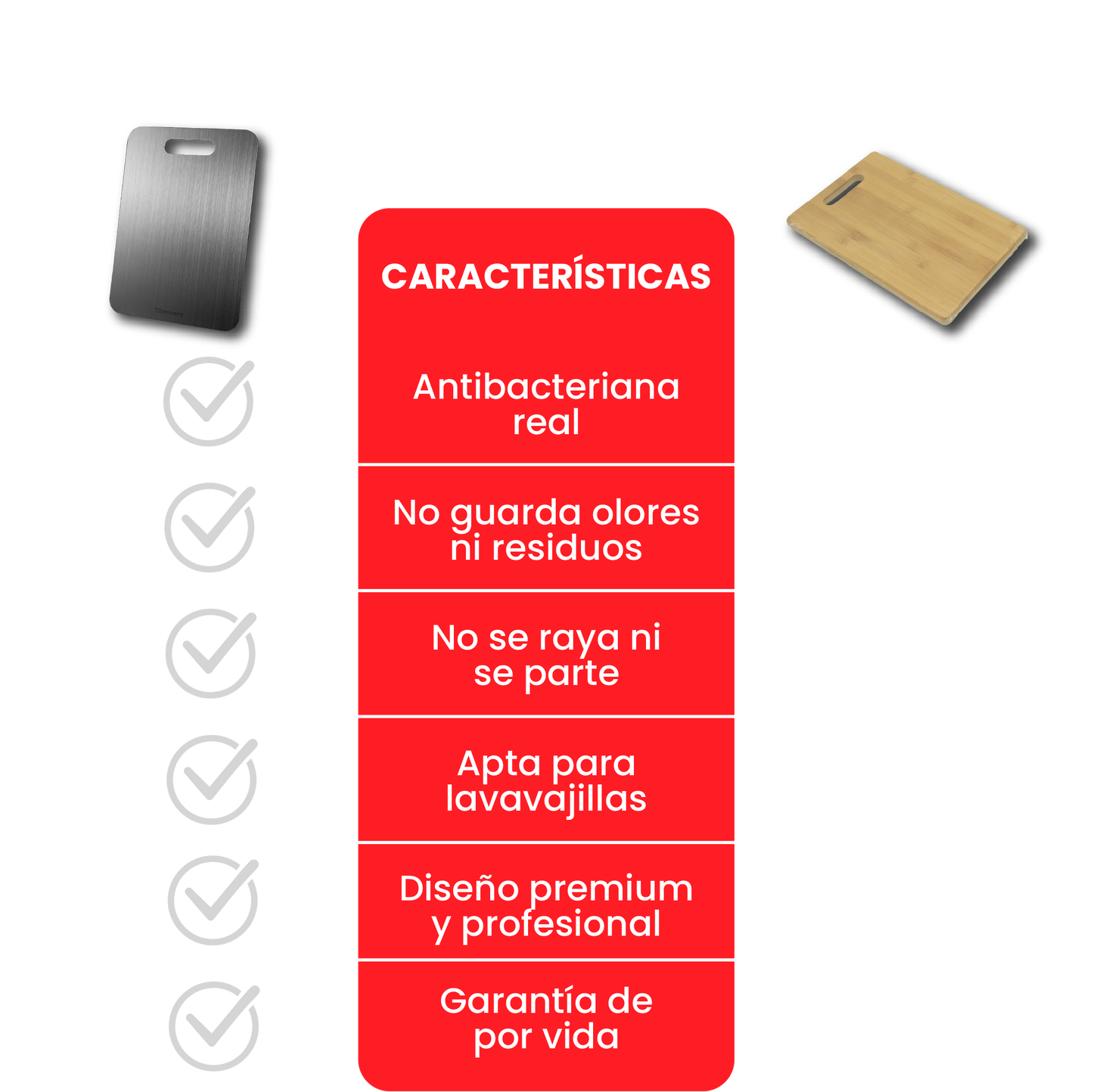 TABLA COCINA TITANIO