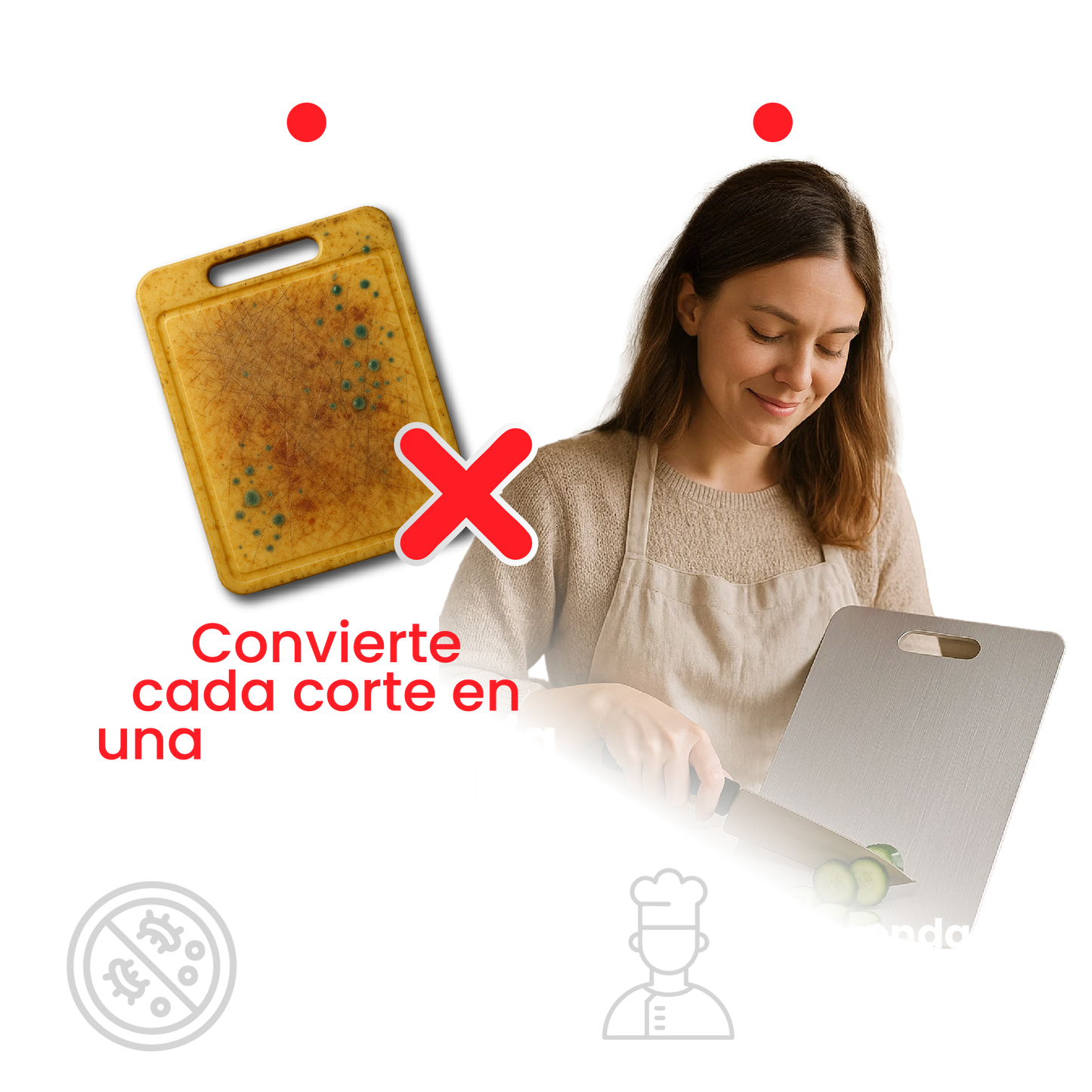 TABLA COCINA TITANIO