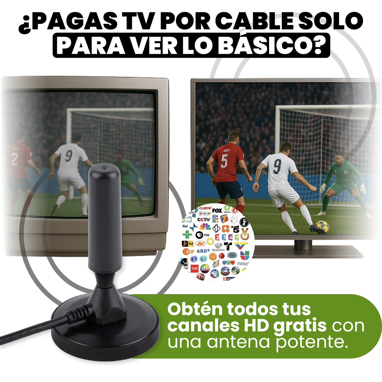 ANTENA TDT 4K PARA TV