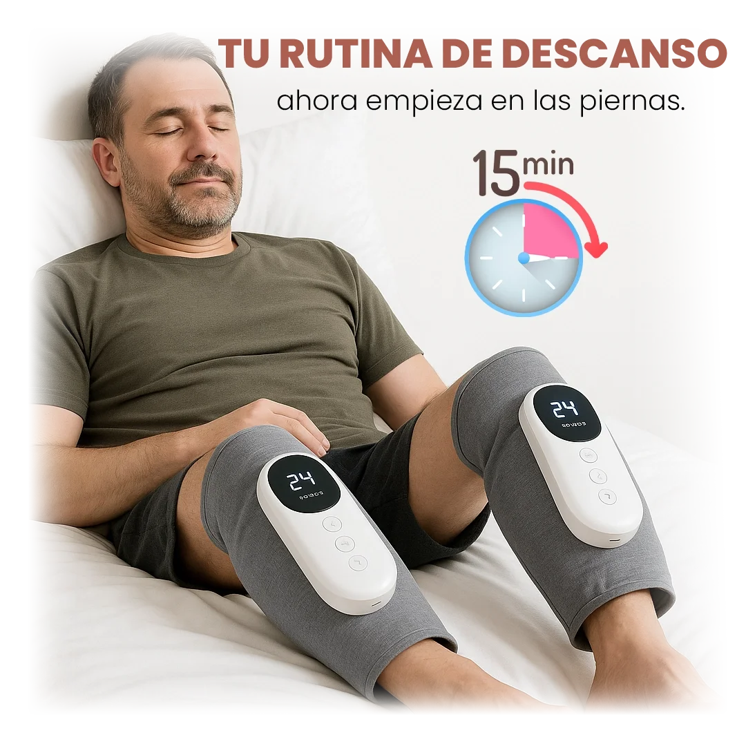 MASAJEADOR DE PIERNAS CON CALEFACCIÓN