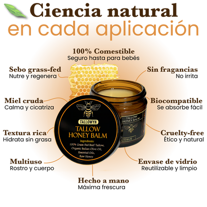 TALLOW HONEY BALM TERRA-LOTUS - BALSAMO DE SEBO DE RES Y MIEL