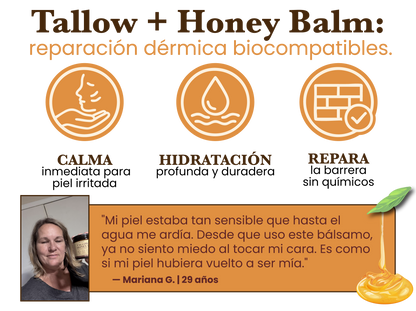 TALLOW HONEY BALM TERRA-LOTUS - BALSAMO DE SEBO DE RES Y MIEL