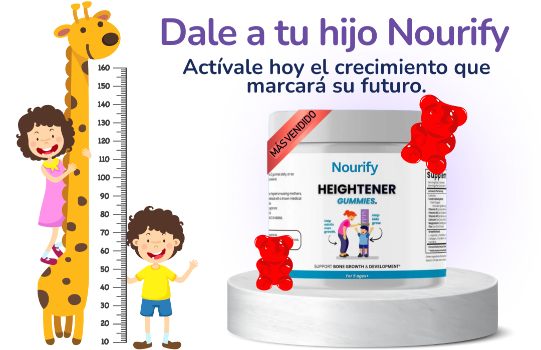 GOMAS CRECIMIENTO PARA NIÑOS
