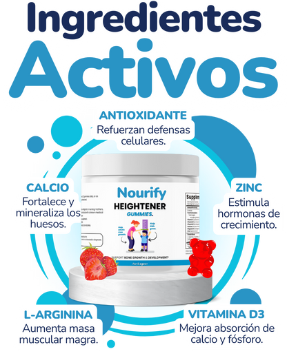 GOMAS CRECIMIENTO PARA NIÑOS