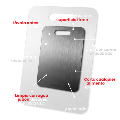 TABLA COCINA TITANIO