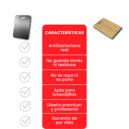 TABLA COCINA TITANIO