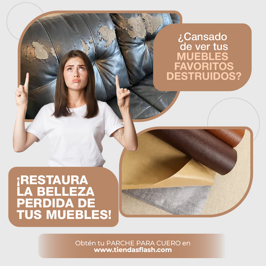PARCHE REPARADOR DE CUERO AUTOADHESIVO OFERTA 2X1 54