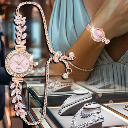 Reloj para Mujer con Elemento de Pulsera
