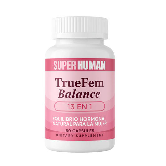 TrueFem Balance – Cápsulas para el Equilibrio Hormonal Femenino (60 Cápsulas) – SuperHuman™